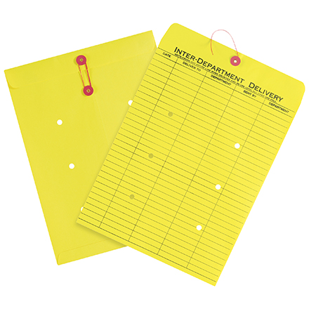 10 x 13" Yellow Inter-Department Envelopes