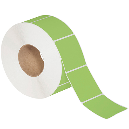 2 x 3" Green  Thermal Transfer Labels